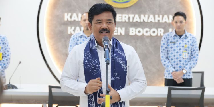 Menteri ATR/Kepala BPN Resmikan Loket Layanan di Kantah Kabupaten Bogor I. (Foto : ist)