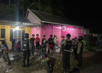 Team Serigala Kota Sat Samapta Polresta Jambi Gencar Patroli Malam. (Foto : ist)