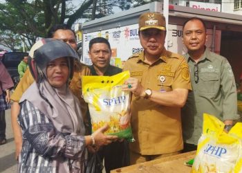 Pemkab Merangin gelar operasi pasar. (Foto : ist)