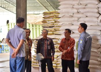 TPID Kota Jambi Sidak Pasar dan Gudang Beras. (Foto : ist)