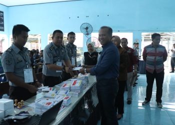 Kemenkumham Jambi Pastikan Para WBP Dapat Gunakan Hak Pilihnya. (Foto : ist)