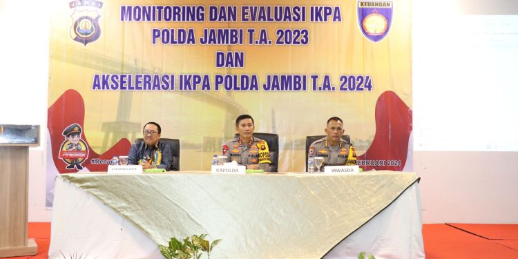 Irjen Rusdi Hartono Buka Monitoring dan Evaluasi IKPA Polda Jambi. (Foto : ist)