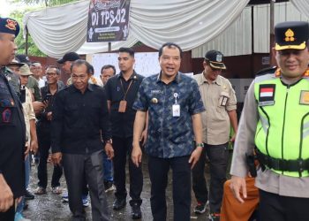 Mukti Bersama Forkopimda Pantau Pencoblosan di Sejumlah TPS. (Foto : ist)