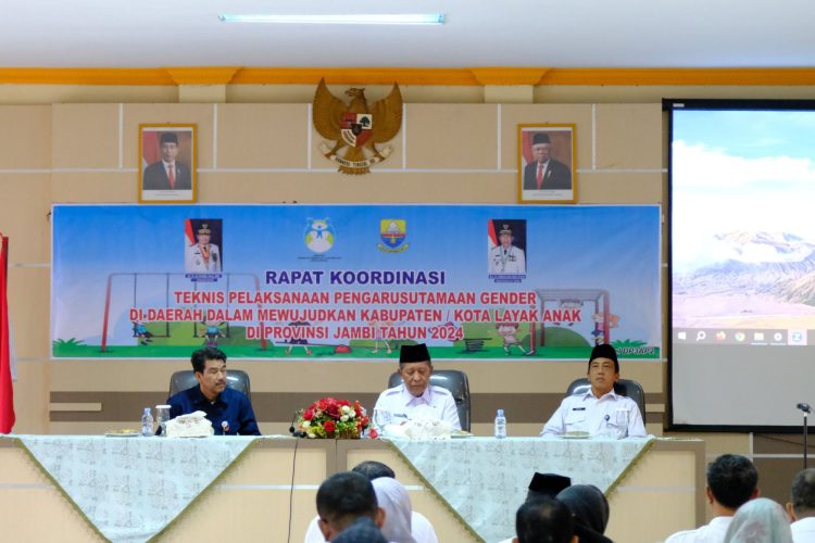 Wagub Sani: Rakortek Dapat Percepat Terwujudnya Kota Layak Anak di Provinsi Jambi. (Foto : ist)