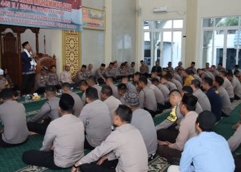 Polresta Jambi Gelar Peringatan Isra Mi'raj Nabi Muhammad 1445 H. (Foto : ist)