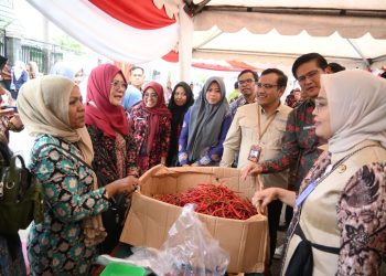 Peluncuran Gelar Pangan Murah Kota Jambi 2024, Ini Harapan Pj Wali Kota Jambi. (Foto : ist)