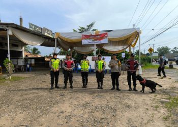 Polda Jambi Kerahkan Anjing Pelacak Amankan PSU Pemilu 2024. (Foto : ist)