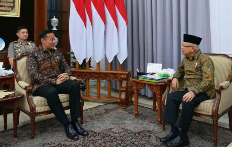 Temui Wapres RI, Menteri ATR/Kepala BPN Dapat Nasihat Soal Pertanahan dan Tata Ruang. (Foto : ist)