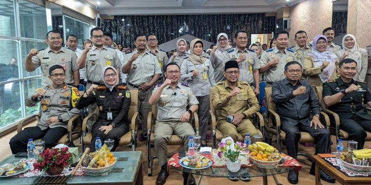 Badan Pertanahan Nasional (BPN) Kota Depok melaksanakan komitmennya dengan mendeklarasikan pencanangan zona integritas, Senin 26 Februari 2024. (Foto: BPN Kota Depok)