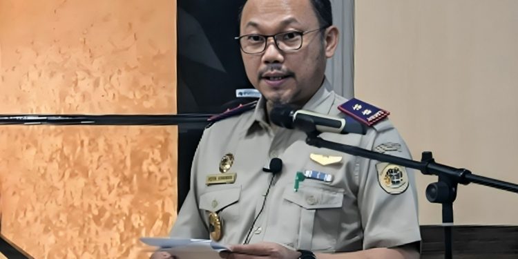 Kepala BPN Kota Depok Indra Gunawan di sela-sela kegiatan penandatanganan pakta integritas yang juga dihadiri Forkopimda Kota Depok, Senin, 26 Februari 2024. (Foto: Dok BPN Kota Depok)