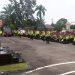 Wakapolda Jambi mengecek kelengkapan personel pengamanan TPS Polres Tebo. (Foto : Rolan - sinarjsmbi.com)