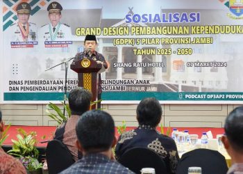 Gubernur Al Haris Buka Sosialisasi Penyusunan GDPK 5 Pilar Tingkat Provinsi Jambi. (Foto : ist)