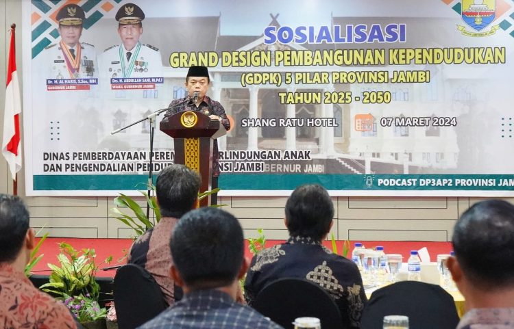 Gubernur Al Haris Buka Sosialisasi Penyusunan GDPK 5 Pilar Tingkat Provinsi Jambi. (Foto : ist)