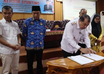 Pj Bupati Merangin Buka Rakor Rembuk Stunting. (Foto : ist)