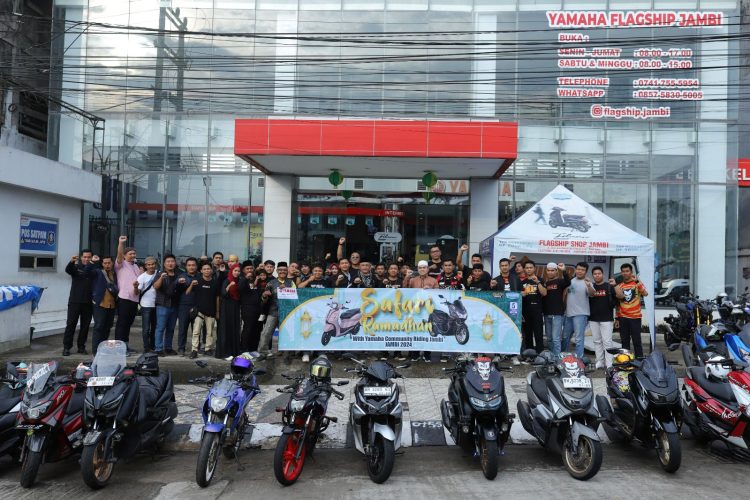 Yamaha Jambi Gelar Safari Ramadhan Bersama Ratusan Riders. (Foto : ist)