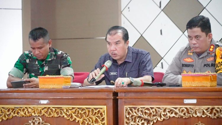 Persiapan Kunker Presiden ke Merangin, Mukti Kumpulkan OPD. (Foto : ist)