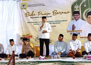 CE Imbau Kader-Simpatisan Golkar Menangkan Budi Setiawan Sebagai Wali Kota Jambi. (Foto : ist)