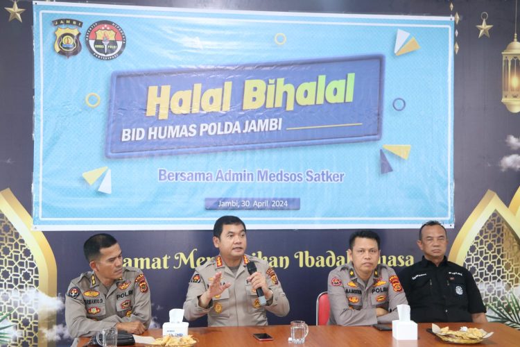 Bidhumas Polda Jambi Pererat Kebersamaan Admin Medsos Antar Satker. (Foto : ist)