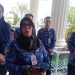 Liana Andriani didampingi Andika Wahyu (kanan) saat memberikan keterangan kepada wartawan. (Foto : Rolan - sinarjambi.com)