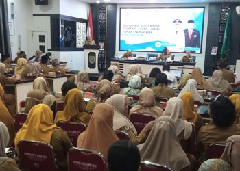 Sri minta semua harus bergerak turunkan angka stunting. (Foto : Rolan - sinarjambi.com)