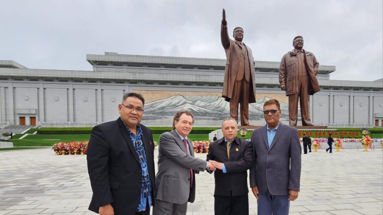 Dari kiri ke kanan Ketua PPIK Teguh Santosa, Wakil Dirjen IIJI Matteo Carbonelli, Ketua GSJI Teuku Rezasyah, dan Sekretaris APRCFSKP Javed Ansari. (Foto : ist)