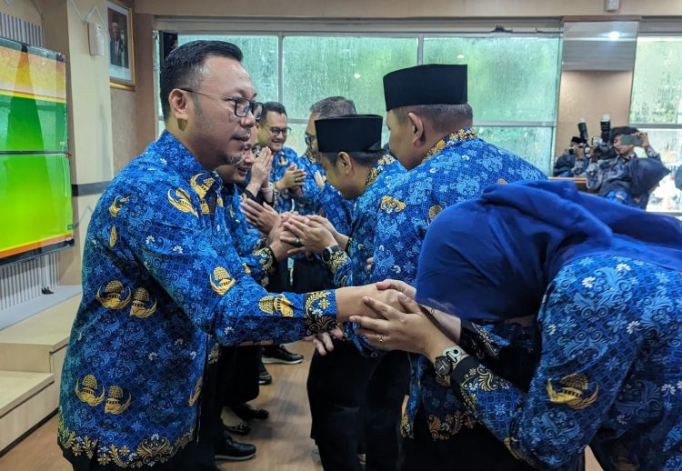 Kantor Pertanahan Kota Depok menggelar halal bihalal, Rabu 17 April 2024. (Foto: BPN Kota Depok)