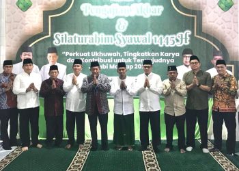 Wagub Jambi Abdullah Sani Hadiri Pengajian Akbar dan Silaturahim Syawal 1445 LDII. (Foto : ist)