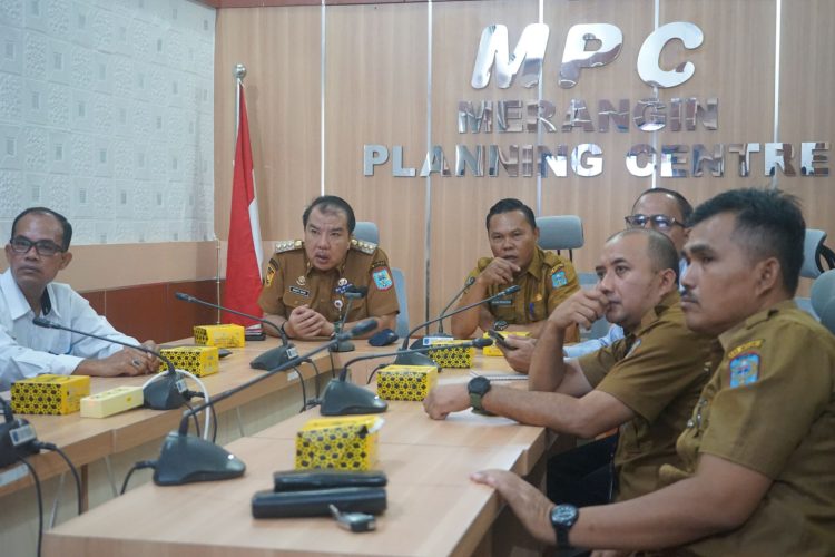 Pj Bupati Merangin Zoom Meeting Bersama Mendagri. (Foto : ist)