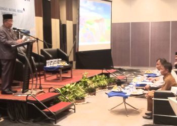 Wagub Sani Sampaikan Pentingnya Kolaborasi Semua Pihak Mitigasi Banjir. (Foto : Rolan - sinarjambi.com)