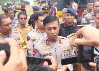 Nobar Piala Asia U-23, Polda Jambi Imbau Masyarakat Tertib. (Foto : ist)
