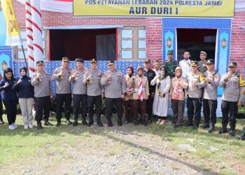 Wakapolda Semangati Personel Pospam dan Posyan di Kota Jambi. (Foto : ist)