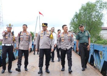 Kapolda Jambi Pantau Situasi Perairan di Tanjabtim Pasca Lebaran. (Foto : ist)
