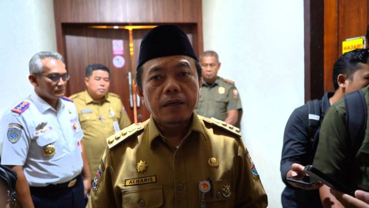 Gubernur Al Haris Minta Pengusaha Ganti Rugi Kerusakan Fender Jembatan Batanghari I. (Foto : ist)