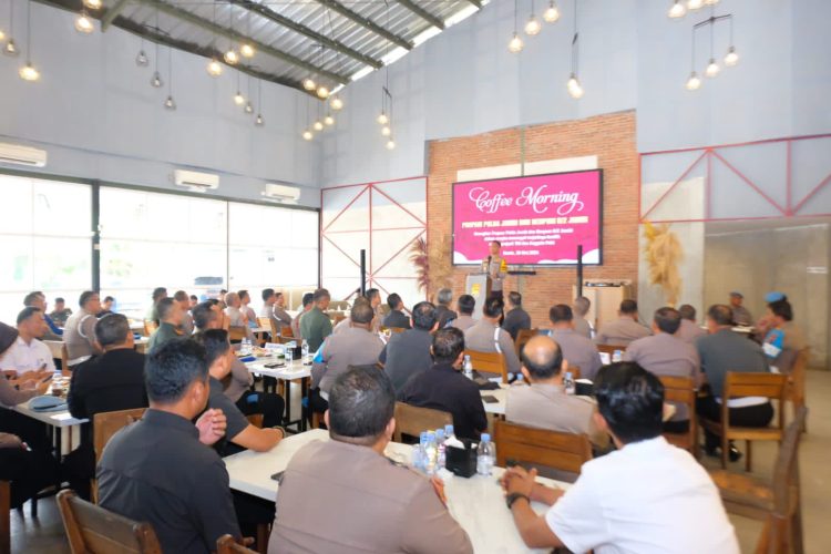 Tingkatkan Sinergitas TNI-Polri, Propam Polda Jambi dan Denpom II/2 Jambi Gelar Coffee Morning. (Foto : ist)