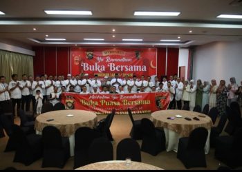 Pererat Silaturahmi, Seluruh Jajaran Ditreskrimsus Polda Jambi Buka Puasa Bersama. (Foto : ist)