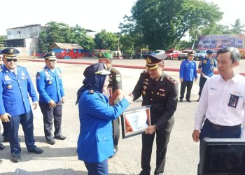 Polresta Jambi Raih Penghargaan Sistem Proteksi Kebakaran Bangunan dan Lingkungan Terbaik. (Foto : ist)