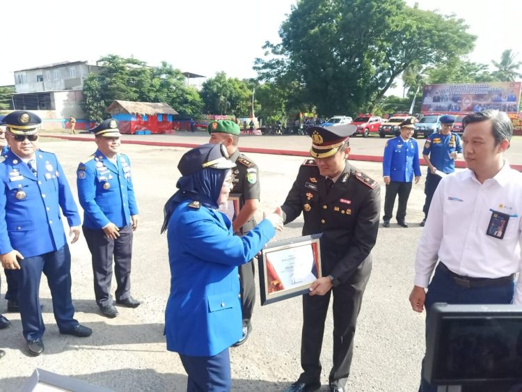 Polresta Jambi Raih Penghargaan Sistem Proteksi Kebakaran Bangunan dan Lingkungan Terbaik. (Foto : ist)