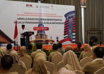 Nilai Kejujuran Wujudkan Keluarga Berintegritas Anti Korupsi. (Foto : ist)