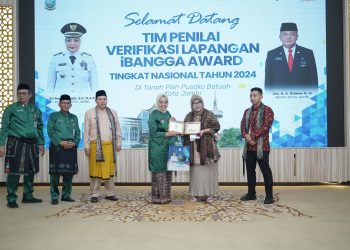 Masuk 5 Besar Nasional iBangga Award 2024, Pj Wali Kota Jambi Terima Tim Penilai Verifikasi Lapangan. (Foto : ist)