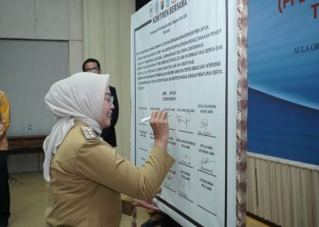 Pemkot Jambi Teken Komitmen Bersama Pelaksanaan PPDB Berintegritas. (Foto : ist)