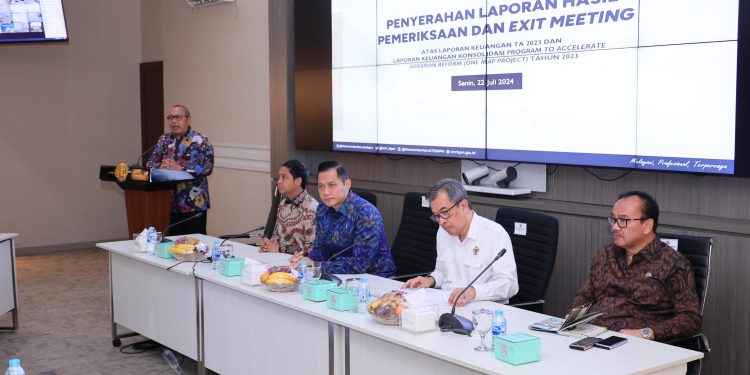 Menteri AHY apresiasi seluruh jajaran. (Foto : ist)