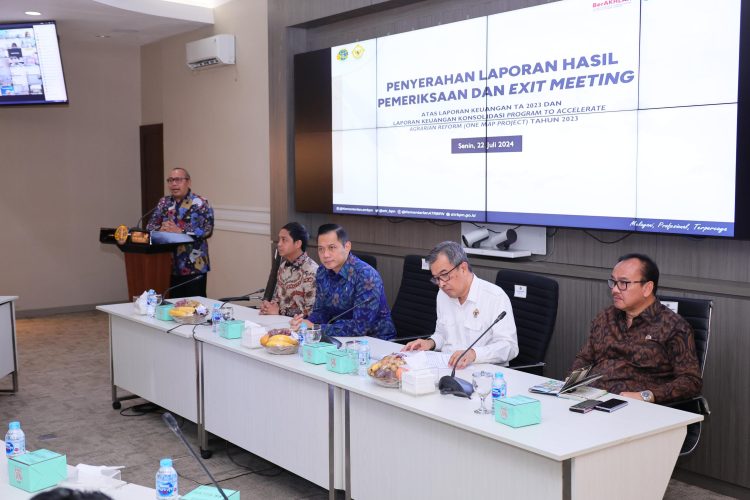 Menteri AHY apresiasi seluruh jajaran. (Foto : ist)