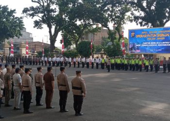 Gelar apel pasukan operasi batu siginjai tahun 2024. (Foto : Rolan - sinarjambi.com)