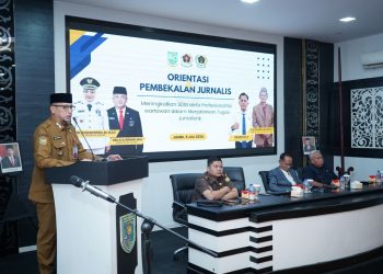Kadis Kominfo Kota Jambi Buka Orientasi dan Pembekalan Jurnalis. (Foto : ist)