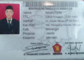 Nasution Kader Gerindra Siap Bertarung di Pilkada 2024. (Foto : ist)