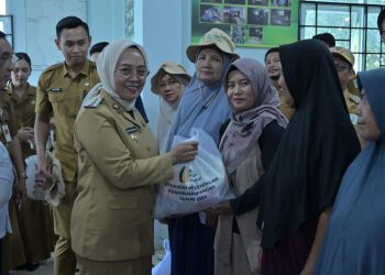 Hadiri Launching Bantuan Pangan Nasional, Pj Wali Kota Jambi Harap Entaskan Kemiskinan. (Foto : ist)