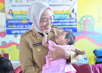 Pj Wali Kota Jambi Harap Imunisasi Jangkau Semua Anak Di Kota Jambi. (Foto : ist)