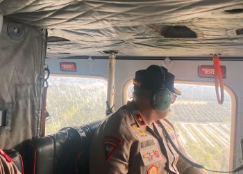 Wakapolda Jambi Cek Titik Api Karhutla. (Foto : ist)