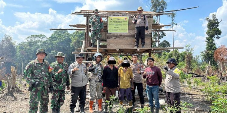 Bakar Lahan, Satgas Karhutla Jambi Tangkap 2 Warga. (Foto : ist)