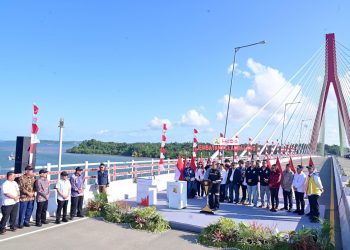 Wamen ATR/Waka BPN Dampingi Presiden Resmikan Jembatan Pulau Balang, Akses Balikpapan-IKN Kini 1,5 Jam. (Foto : ist)